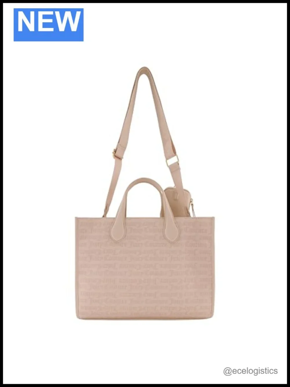 Juicy Couture State of My Heart Tote Bag - PU Leather Satchel Purse, Large